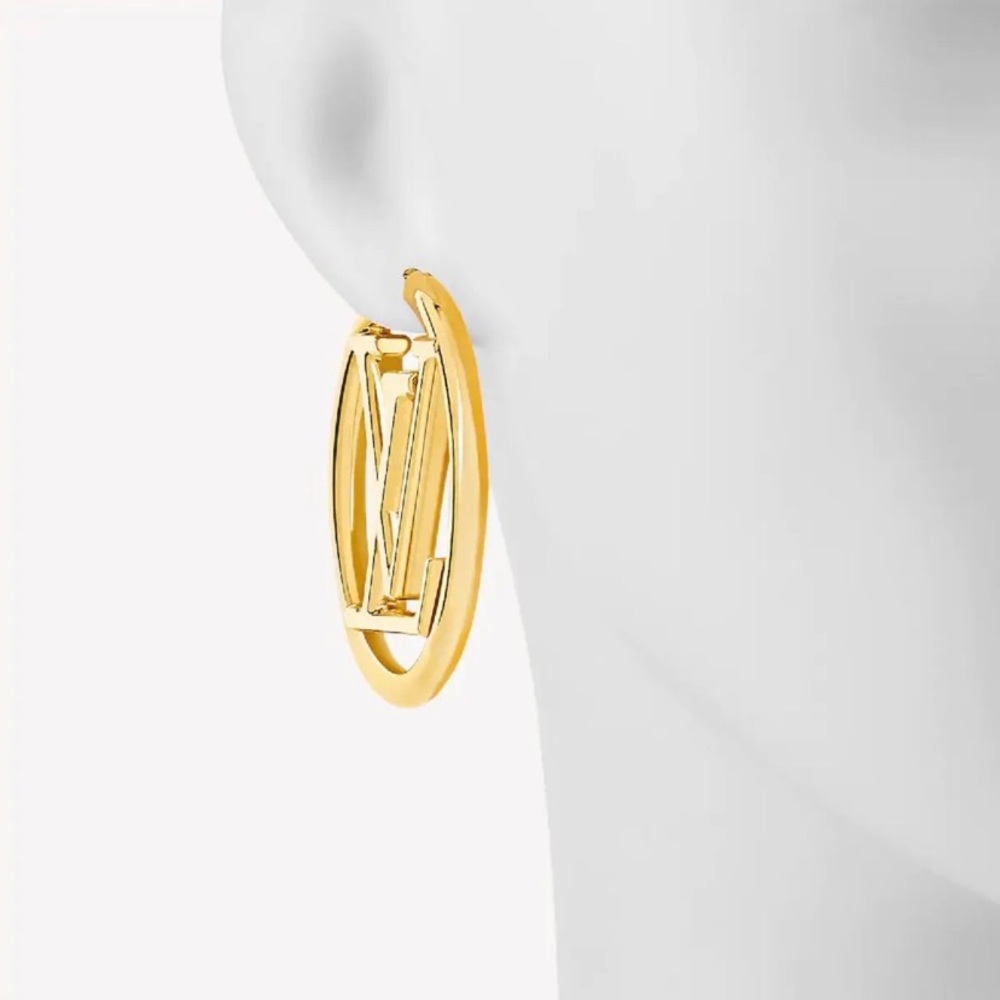 Gold hoop earrings